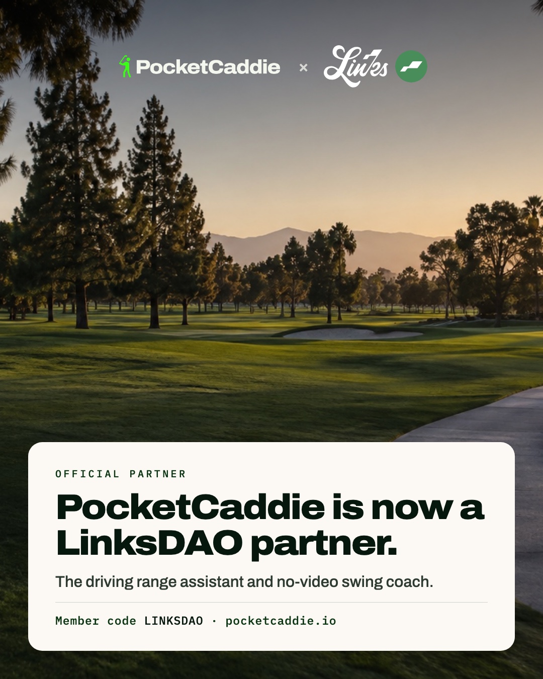 PocketCaddie is now a LinksDAO partner